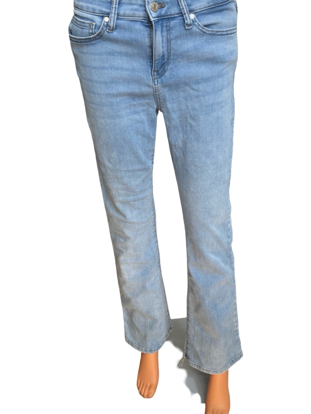 Vintage Guess Light Blue Women's midrise Bootcut Jeans